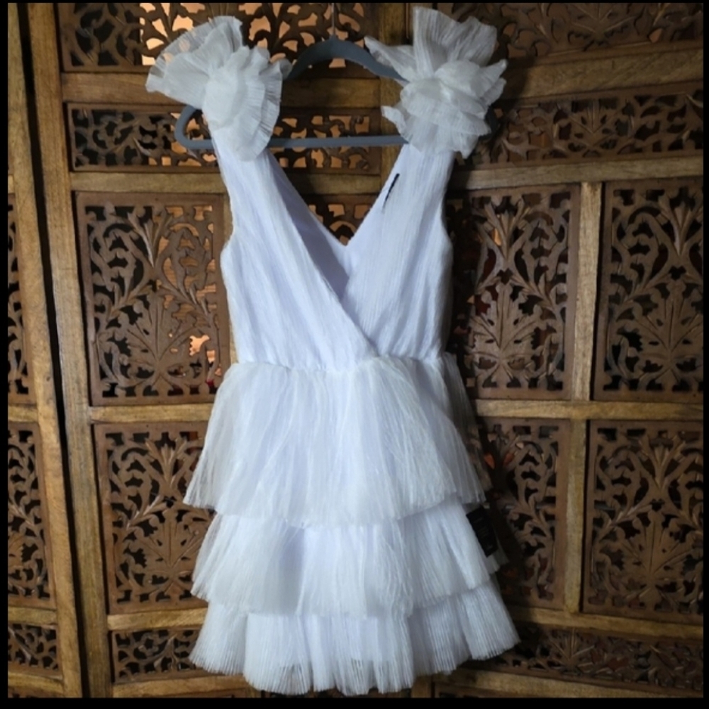Lulu's White Textured Dress - Picture 6 of 6